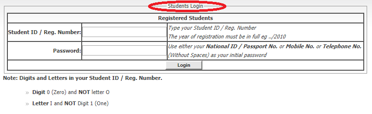 How to Login MKU Student Portal