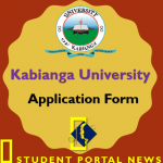 Kabianga University Admission Form 2019