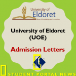 Download KUCCPS UOE Admission Letter PDF