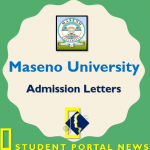 Maseno University Admission Letters 2019