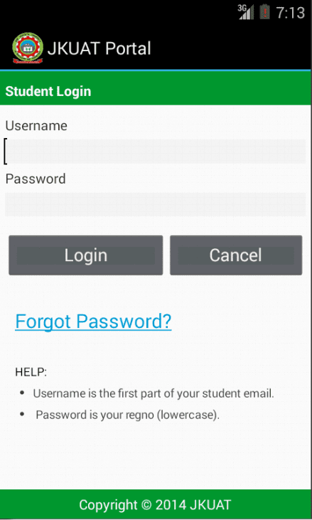 JKUAT Portal App Download for Students (Android)