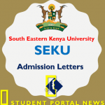 Download SEKU Admission Letters 2019/2020