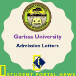 Garissa University College Admission Letters 2019 Download