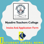 Nyadire Teachers College intake And Application Form