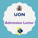 Download UON Admission Letters 2018/2019