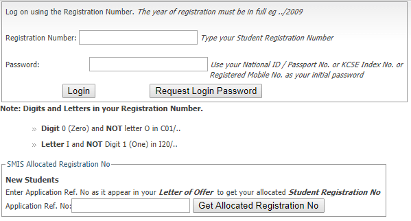 smis.uonbi.ac.ke Student Portal