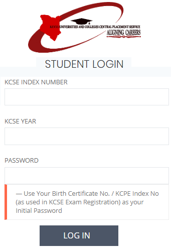 KUCCPS Student Portal Login
