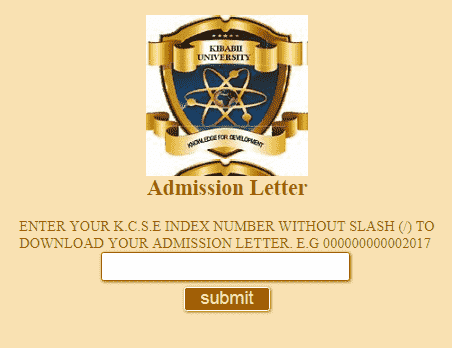 Download and Print KIMU Admission Letters 2024