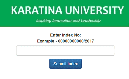 admission letter karatina university