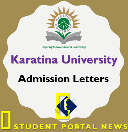 admission letter karatina university