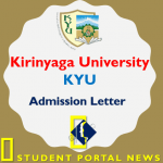 KYU Admission Letter 2019/2020