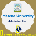 Maseno University Admission List 2019